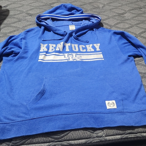 VICTORIA'S SECRET PINK KENTUCKY WILDCATS HOODIE SIZE LARGE BLING PULLOVER - Picture 6 of 12